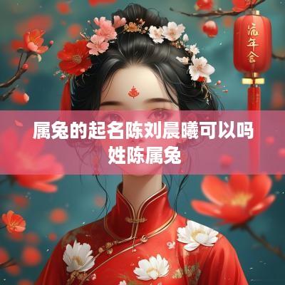 属兔的起名陈刘晨曦可以吗 姓陈属兔