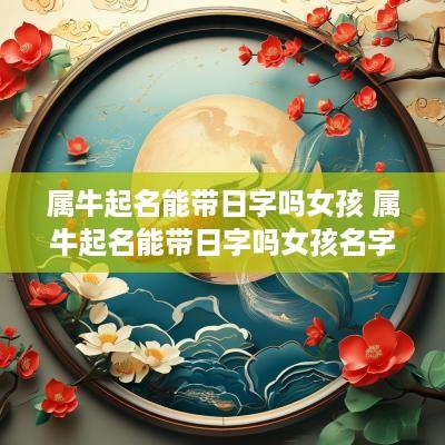 属牛起名能带日字吗女孩 属牛起名能带日字吗女孩名字