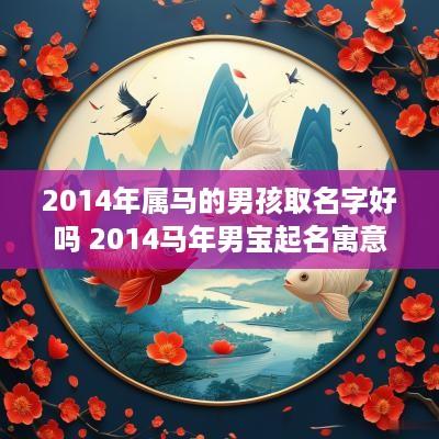2014年属马的男孩取名字好吗 2014马年男宝起名寓意