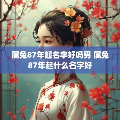 属兔87年起名字好吗男 属兔87年起什么名字好