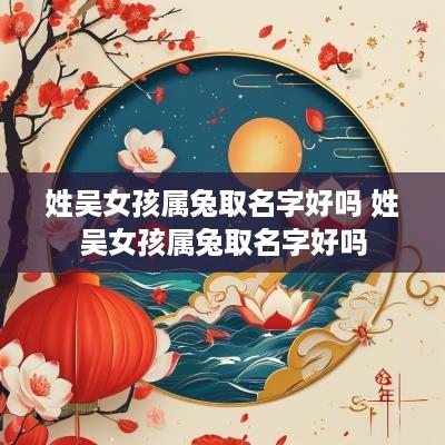 姓吴女孩属兔取名字好吗 姓吴女孩属兔取名字好吗
