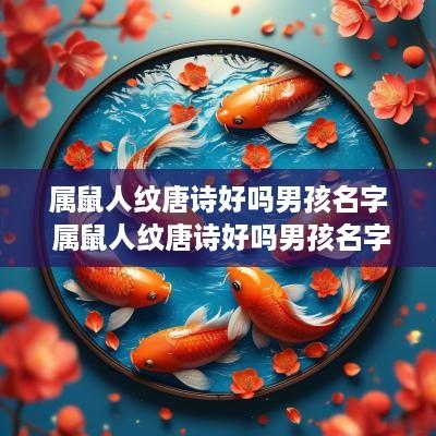 属鼠人纹唐诗好吗男孩名字 属鼠人纹唐诗好吗男孩名字大全