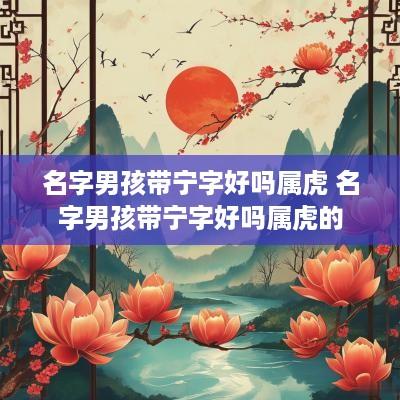 名字男孩带宁字好吗属虎 名字男孩带宁字好吗属虎的