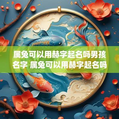 属兔可以用赫字起名吗男孩名字 属兔可以用赫字起名吗男孩名字怎么取