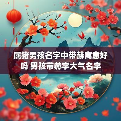 属猪男孩名字中带赫寓意好吗 男孩带赫字大气名字
