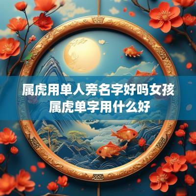 属虎用单人旁名字好吗女孩 属虎单字用什么好
