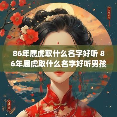 86年属虎取什么名字好听 86年属虎取什么名字好听男孩