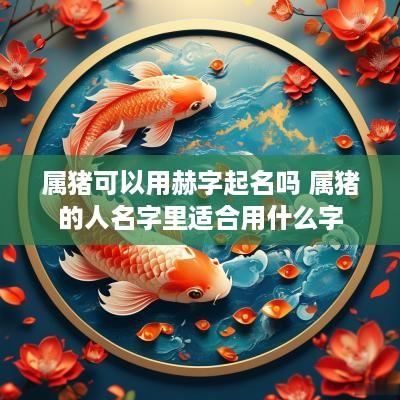 属猪可以用赫字起名吗 属猪的人名字里适合用什么字