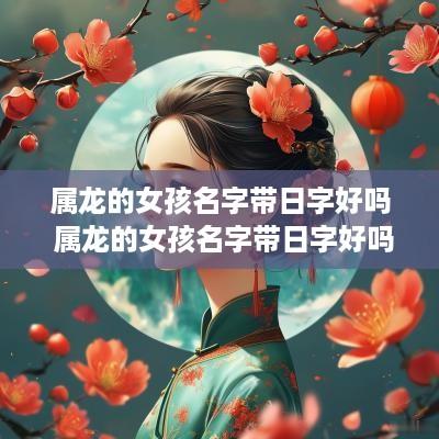 属龙的女孩名字带日字好吗 属龙的女孩名字带日字好吗