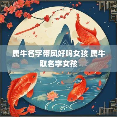 属牛名字带凤好吗女孩 属牛取名字女孩