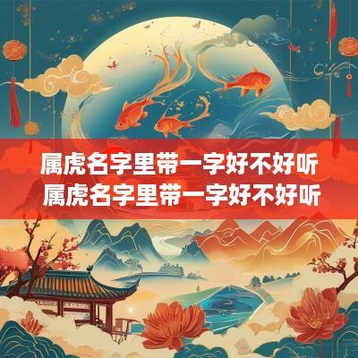 属虎名字里带一字好不好听 属虎名字里带一字好不好听呢
