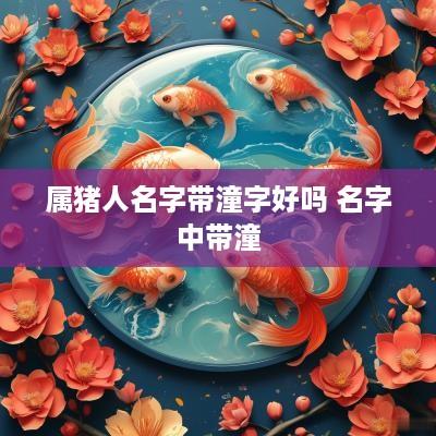 属猪人名字带潼字好吗 名字中带潼