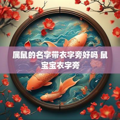 属鼠的名字带衣字旁好吗 鼠宝宝衣字旁