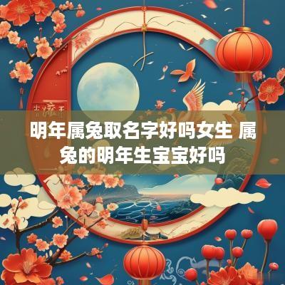 明年属兔取名字好吗女生 属兔的明年生宝宝好吗