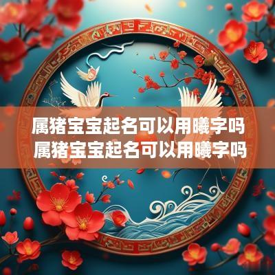 属猪宝宝起名可以用曦字吗 属猪宝宝起名可以用曦字吗女孩