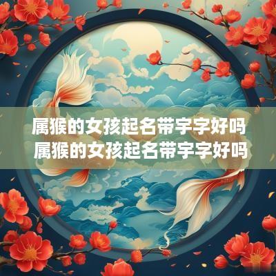 属猴的女孩起名带宇字好吗 属猴的女孩起名带宇字好吗