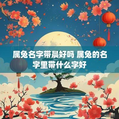 属兔名字带晨好吗 属兔的名字里带什么字好