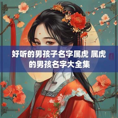好听的男孩子名字属虎 属虎的男孩名字大全集
