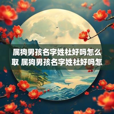 属狗男孩名字姓杜好吗怎么取 属狗男孩名字姓杜好吗怎么取名