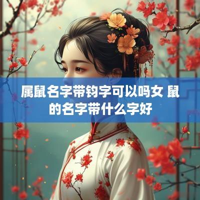 属鼠名字带钧字可以吗女 鼠的名字带什么字好