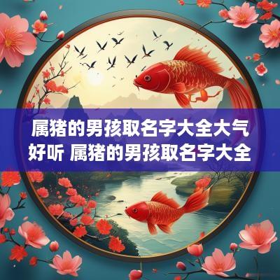 属猪的男孩取名字大全大气好听 属猪的男孩取名字大全大气好听两个字