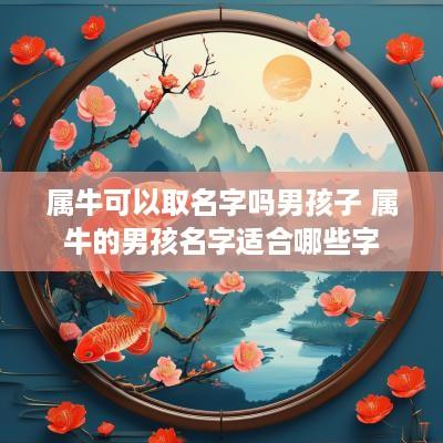 属牛可以取名字吗男孩子 属牛的男孩名字适合哪些字