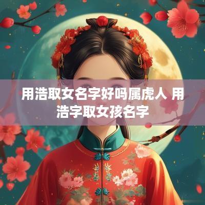 用浩取女名字好吗属虎人 用浩字取女孩名字