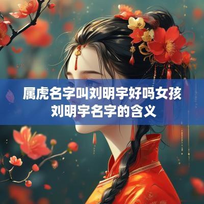 属虎名字叫刘明宇好吗女孩 刘明宇名字的含义