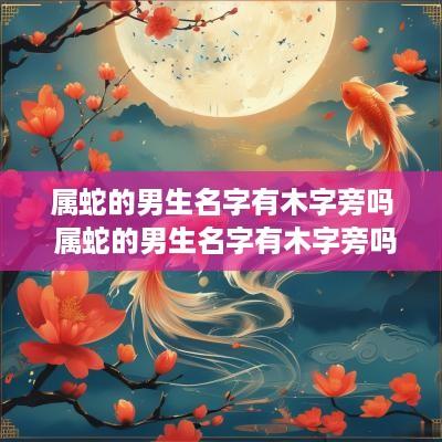 属蛇的男生名字有木字旁吗 属蛇的男生名字有木字旁吗怎么取