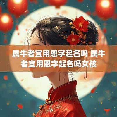 属牛者宜用恩字起名吗 属牛者宜用恩字起名吗女孩