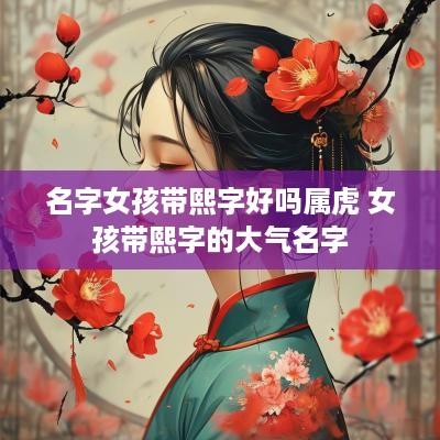 名字女孩带熙字好吗属虎 女孩带熙字的大气名字