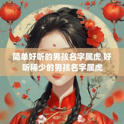 简单好听的男孩名字属虎 好听稀少的男孩名字属虎