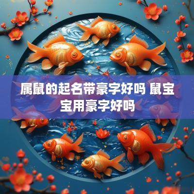 属鼠的起名带豪字好吗 鼠宝宝用豪字好吗