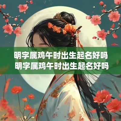 明字属鸡午时出生起名好吗 明字属鸡午时出生起名好吗男孩