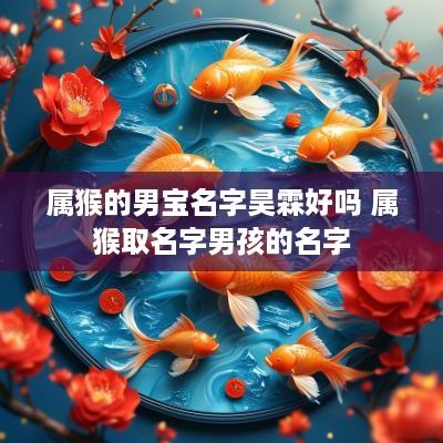 属猴的男宝名字昊霖好吗 属猴取名字男孩的名字