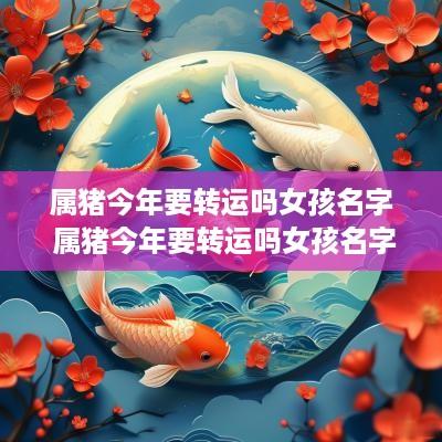 属猪今年要转运吗女孩名字 属猪今年要转运吗女孩名字怎么取