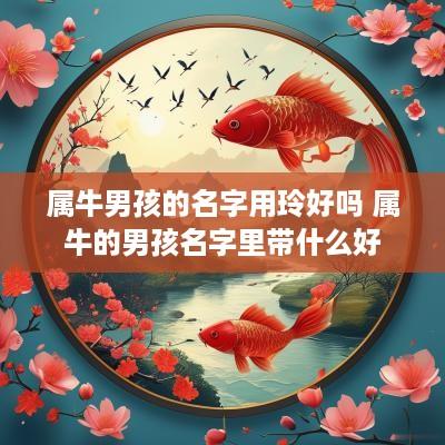 属牛男孩的名字用玲好吗 属牛的男孩名字里带什么好