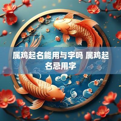 属鸡起名能用与字吗 属鸡起名忌用字