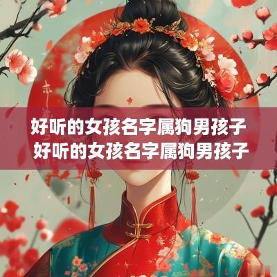 好听的女孩名字属狗男孩子 好听的女孩名字属狗男孩子
