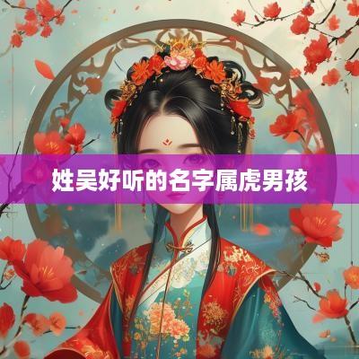姓吴好听的名字属虎男孩