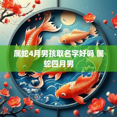 属蛇4月男孩取名字好吗 属蛇四月男
