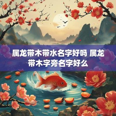 属龙带木带水名字好吗 属龙带木字旁名字好么