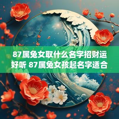 87属兔女取什么名字招财运好听 87属兔女孩起名字适合用的字