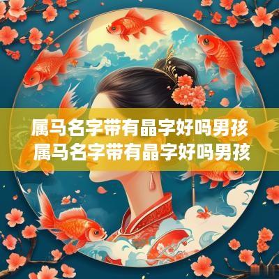 属马名字带有晶字好吗男孩 属马名字带有晶字好吗男孩子