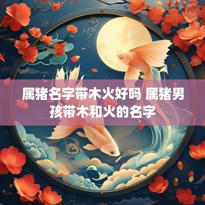 属猪名字带木火好吗 属猪男孩带木和火的名字