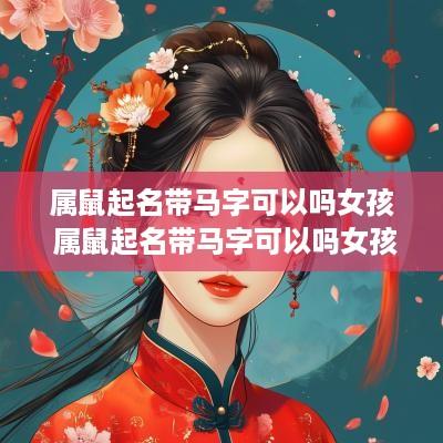 属鼠起名带马字可以吗女孩 属鼠起名带马字可以吗女孩名字