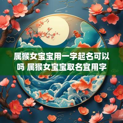 属猴女宝宝用一字起名可以吗 属猴女宝宝取名宜用字