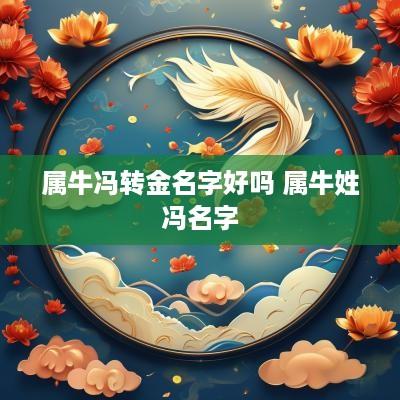 属牛冯转金名字好吗 属牛姓冯名字