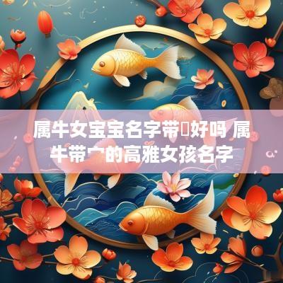 属牛女宝宝名字带婼好吗 属牛带宀的高雅女孩名字