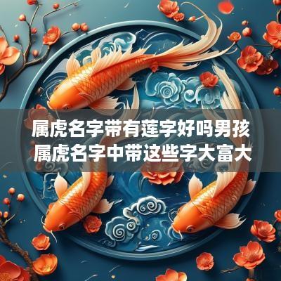 属虎名字带有莲字好吗男孩 属虎名字中带这些字大富大贵